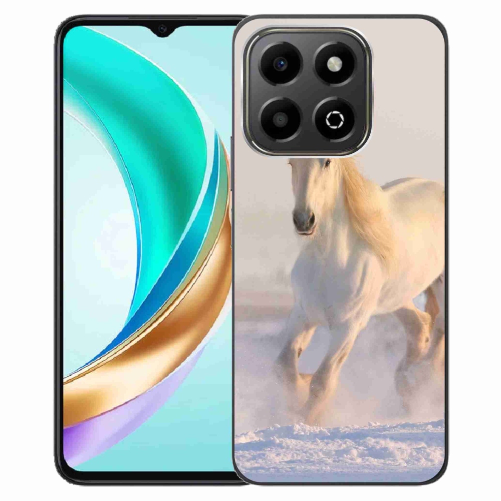 Gelový kryt mmCase na Honor X6b - kůň ve sněhu