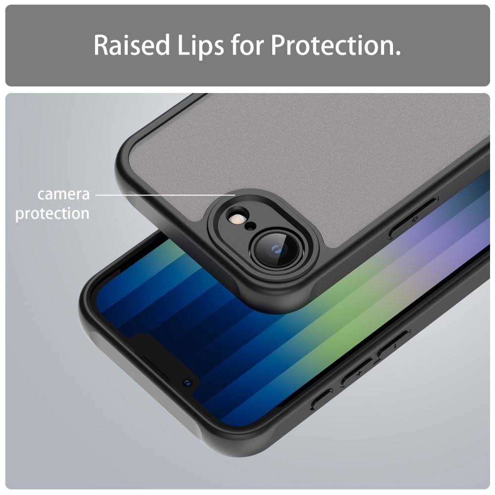 Proof gelový obal s pevnými zády na iPhone 16e - černý