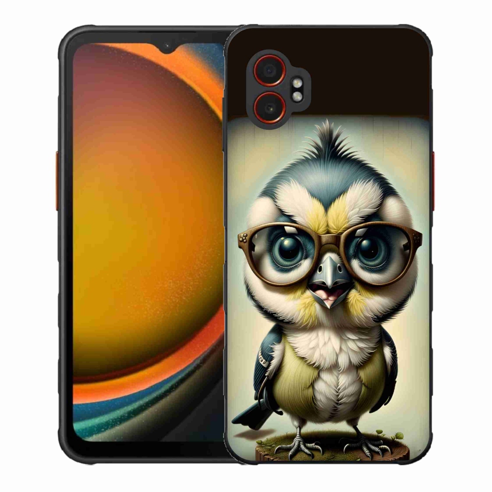 Gelový kryt mmCase na Samsung Galaxy Xcover 7 Pro - mládě s brýlemi