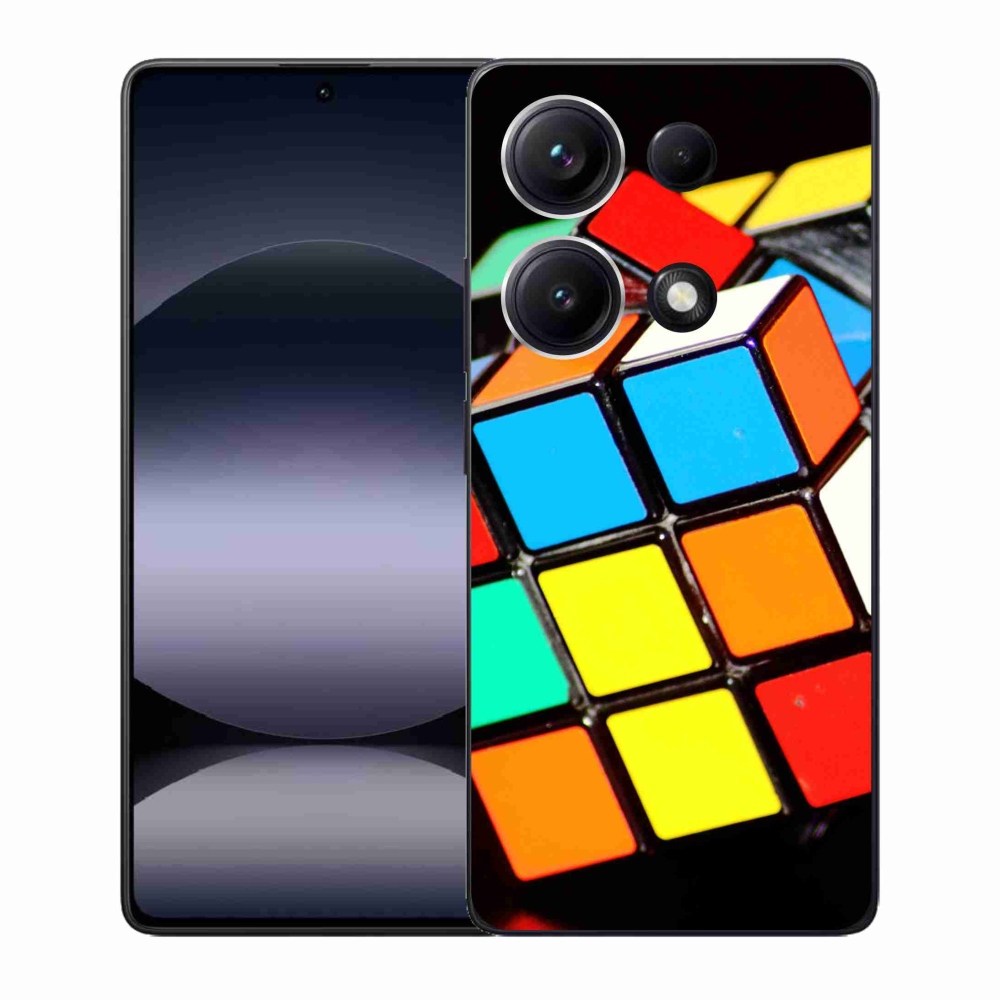 Gelový kryt mmCase na Xiaomi Redmi Note 14S - rubikova kostka
