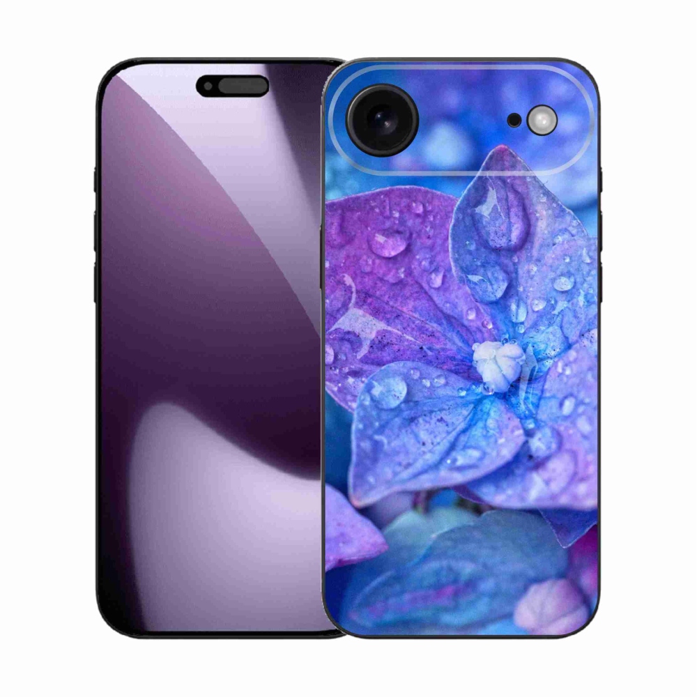 Gelový kryt mmCase na iPhone 17 Air - fialový květ