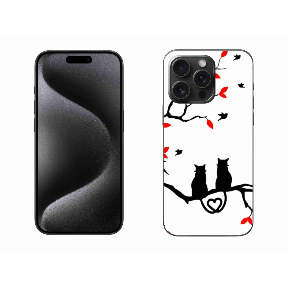 Gelový kryt mmCase na iPhone 15 Pro Max - kočičí láska