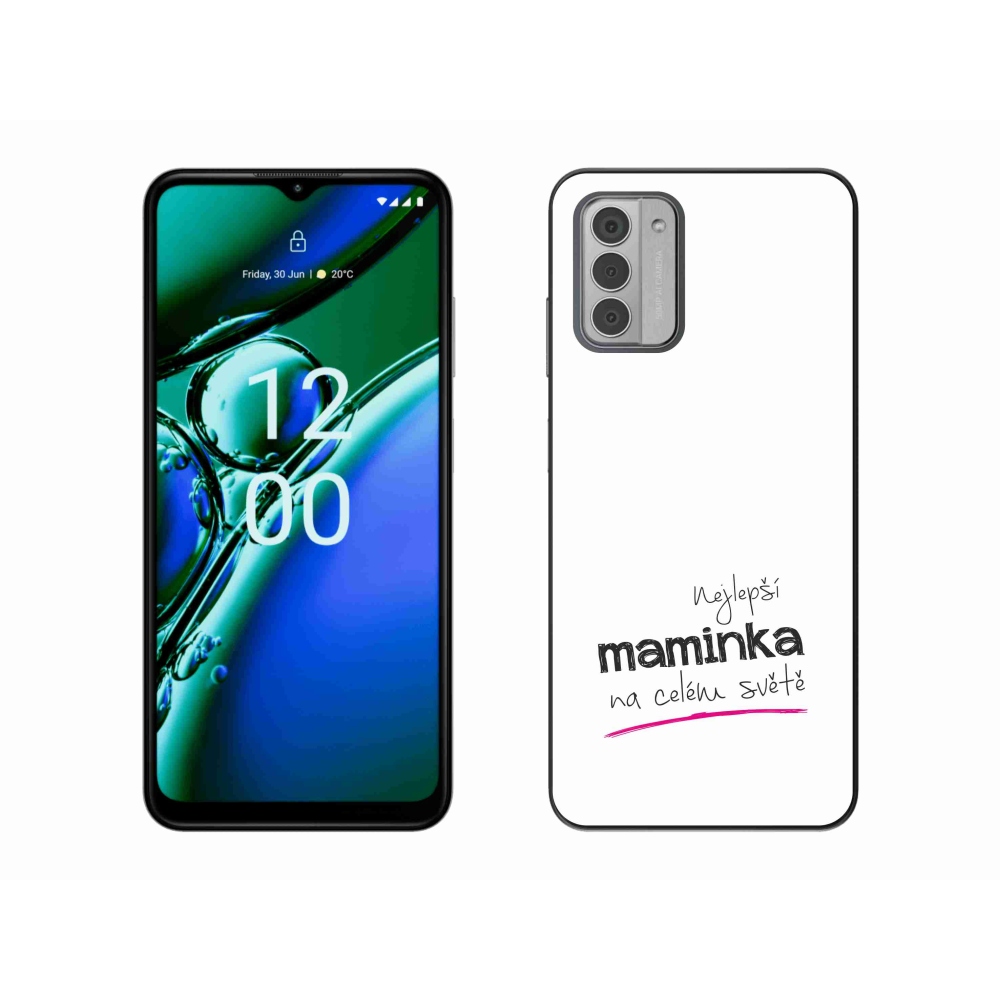 Gelový kryt mmCase na Nokia G42 - nejlepší maminka 4 bílé pozadí