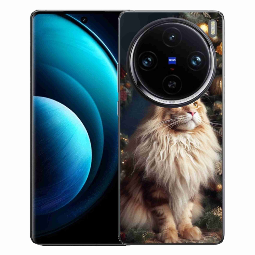 Gelový kryt mmCase na Vivo X100 Pro 5G - kočka u stromku