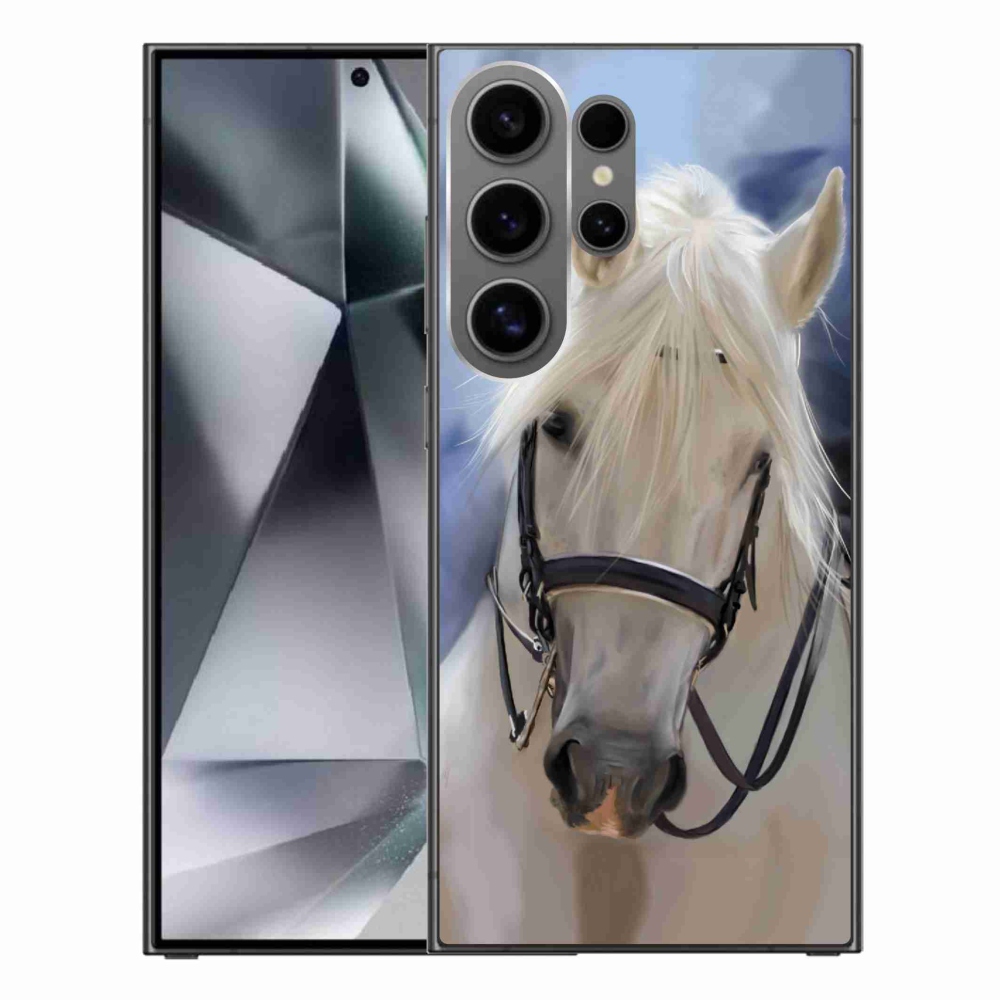 Gelový kryt mmCase na Samsung Galaxy S24 Ultra - bílý kůň