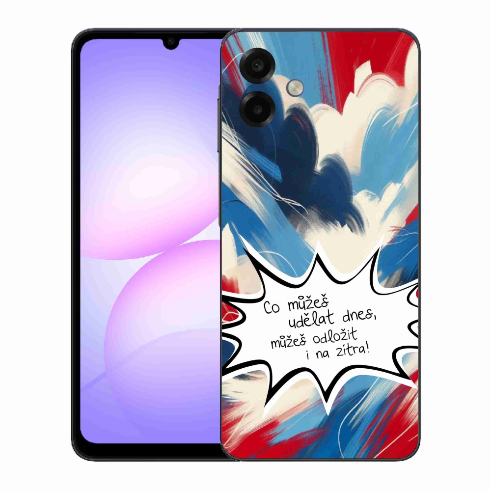 Gelový kryt mmCase na Samsung Galaxy A07 4G - vtipný text 9 bílé pozadí