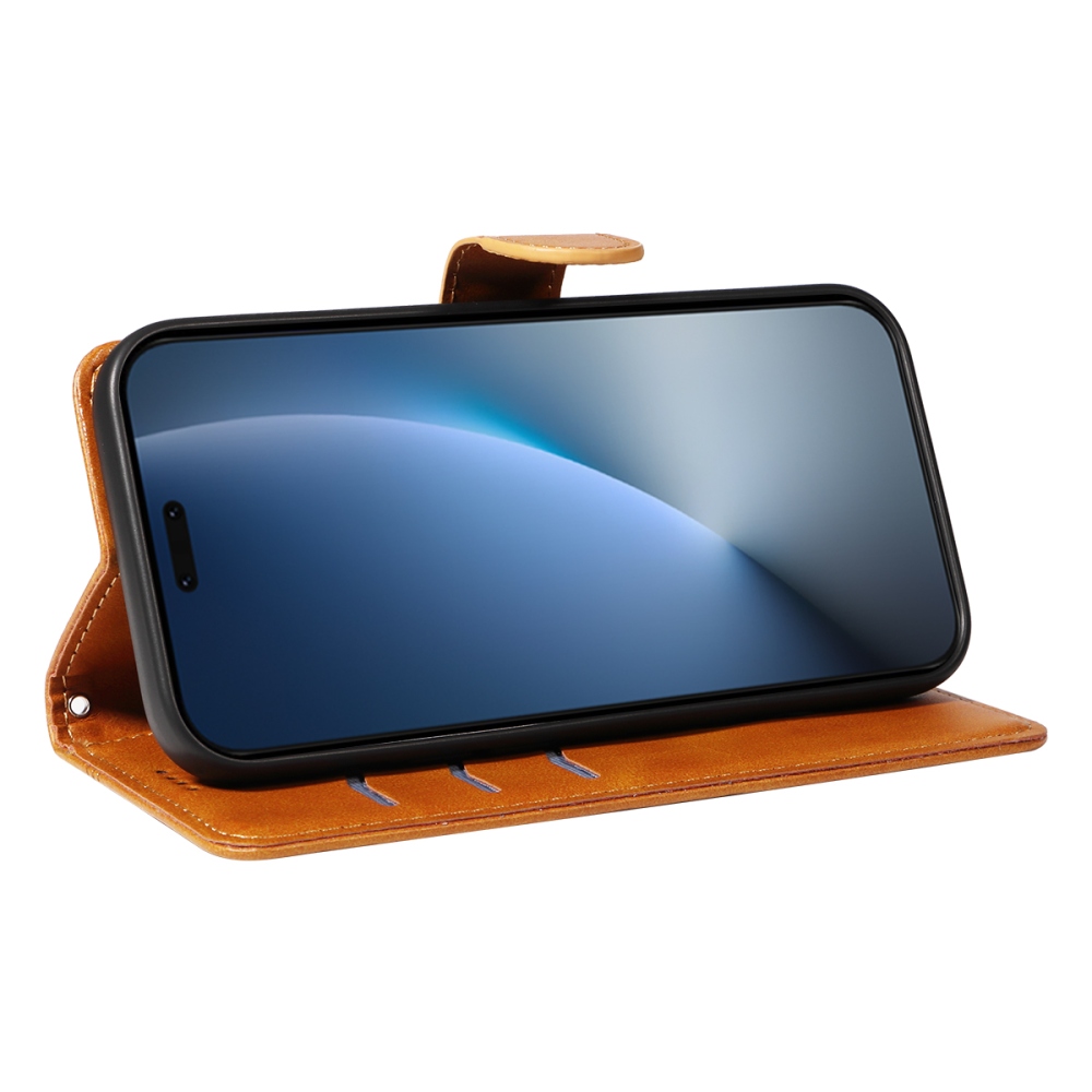 T-Shape knížkové pouzdro na Honor Magic 8 Pro 5G - hnědé