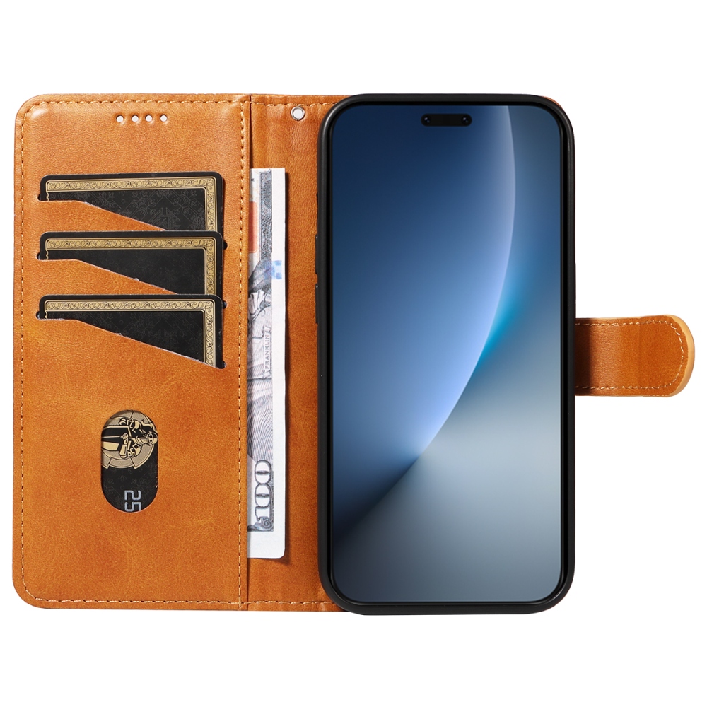 T-Shape knížkové pouzdro na Honor Magic 8 Pro 5G - hnědé