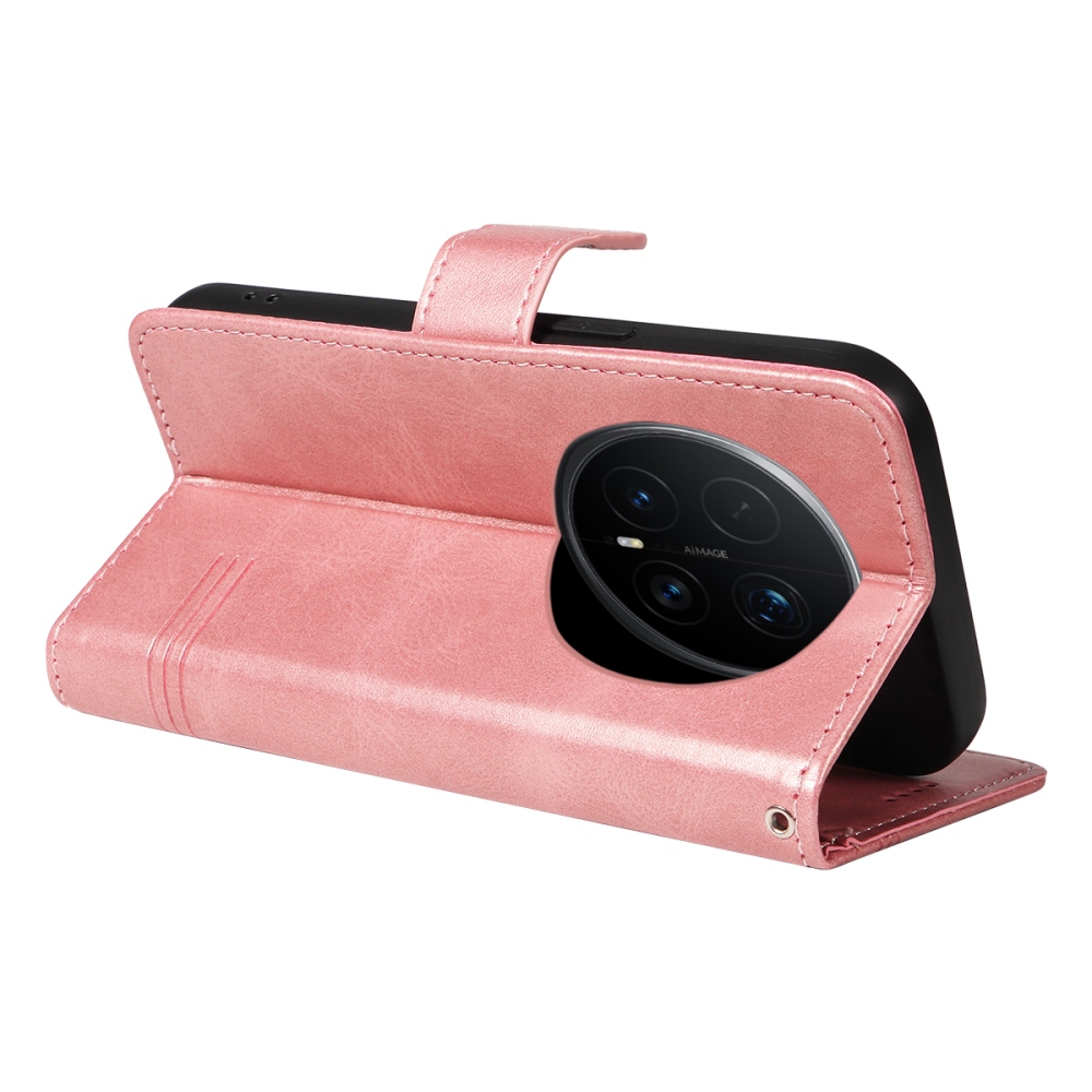 T-Shape knížkové pouzdro na Honor Magic 8 Pro 5G - růžovozlaté