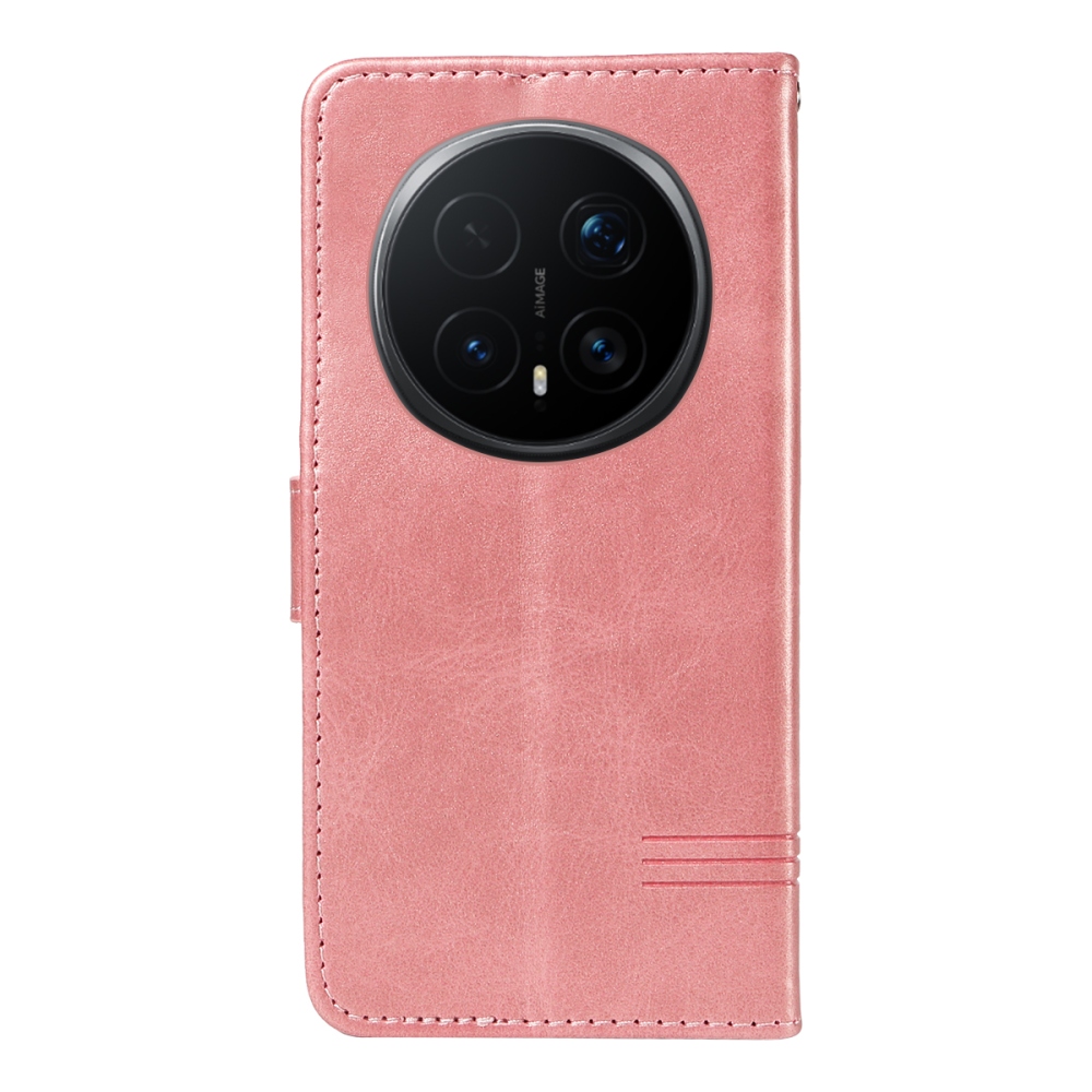 T-Shape knížkové pouzdro na Honor Magic 8 Pro 5G - růžovozlaté