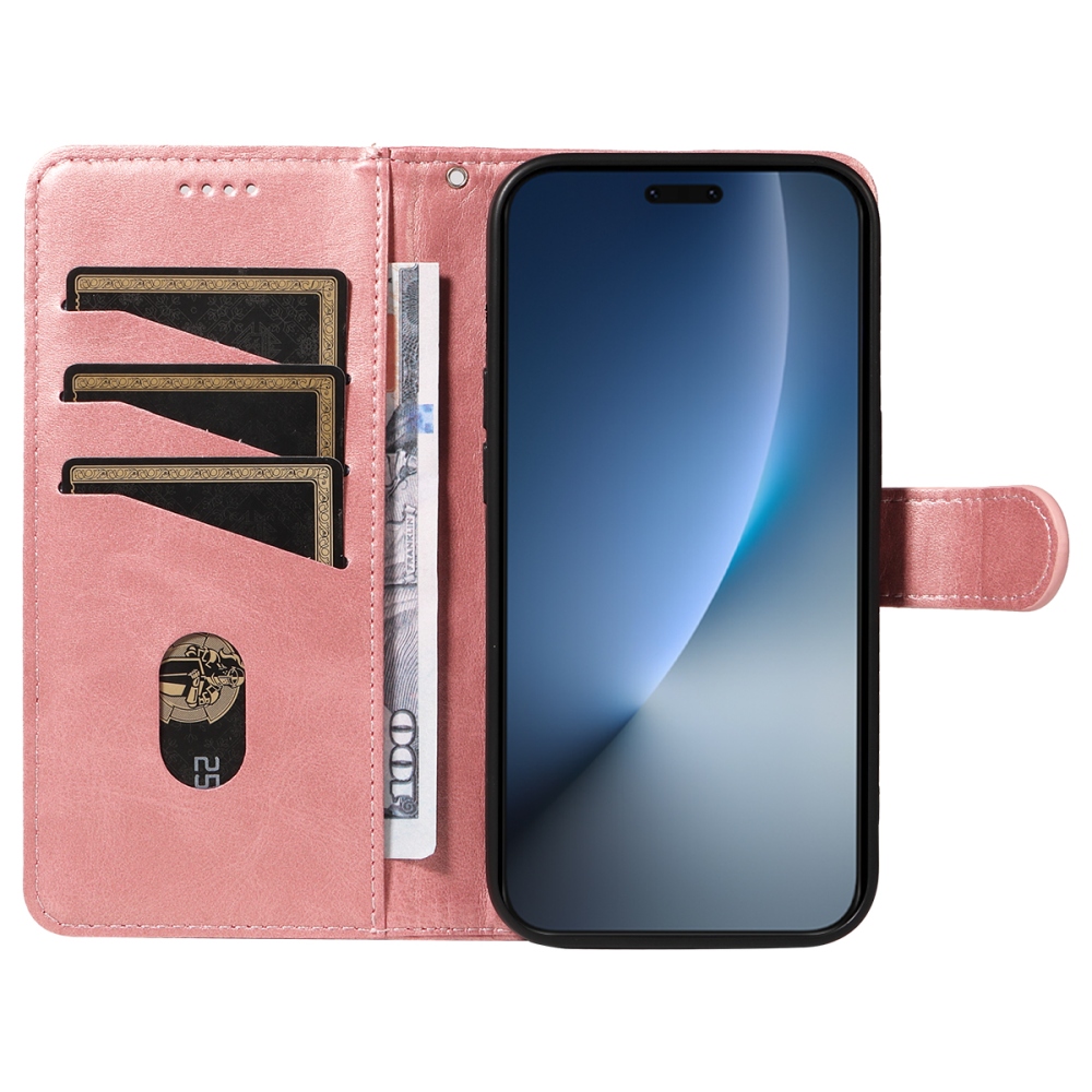 T-Shape knížkové pouzdro na Honor Magic 8 Pro 5G - růžovozlaté