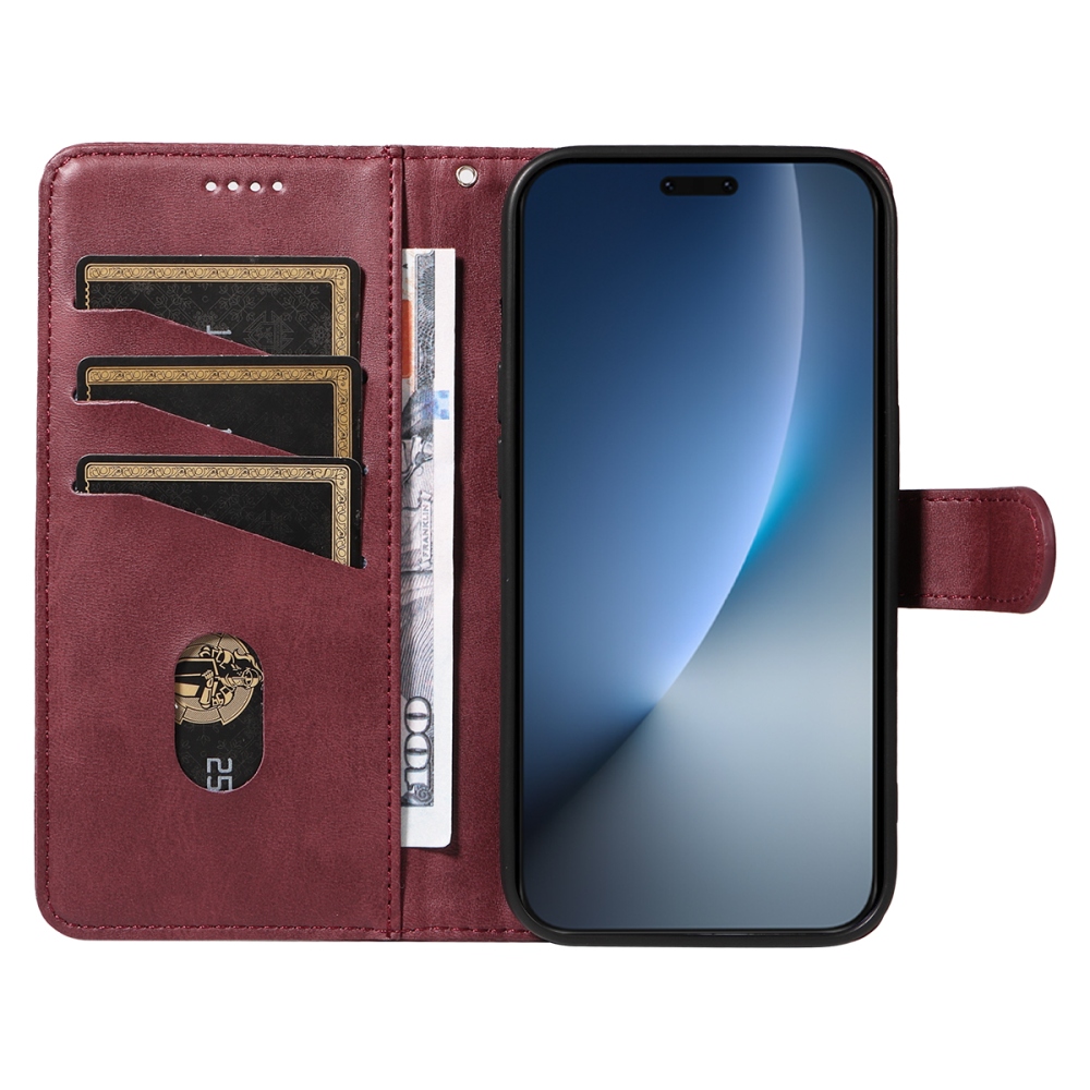 T-Shape knížkové pouzdro na Honor Magic 8 Pro 5G - vínové