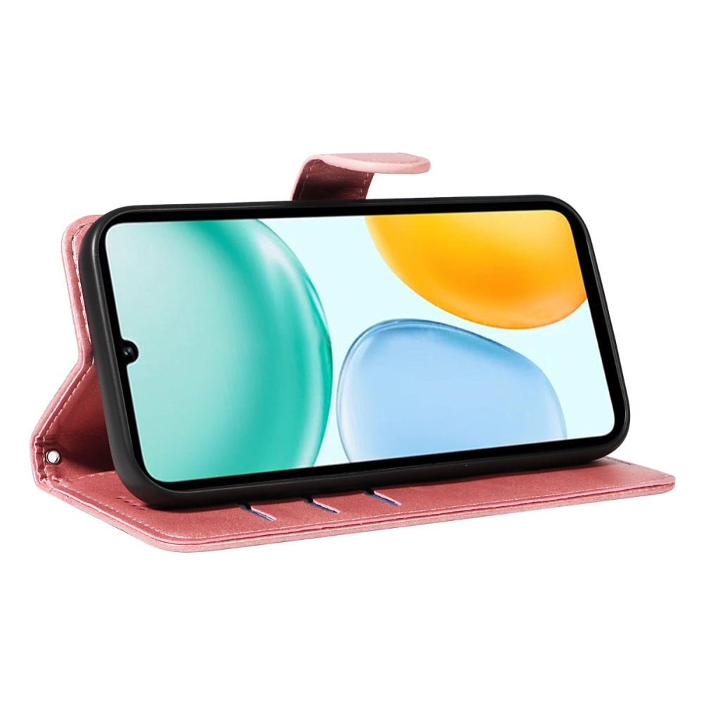 T-Shape knížkové pouzdro na Honor X5c Plus - růžovozlaté