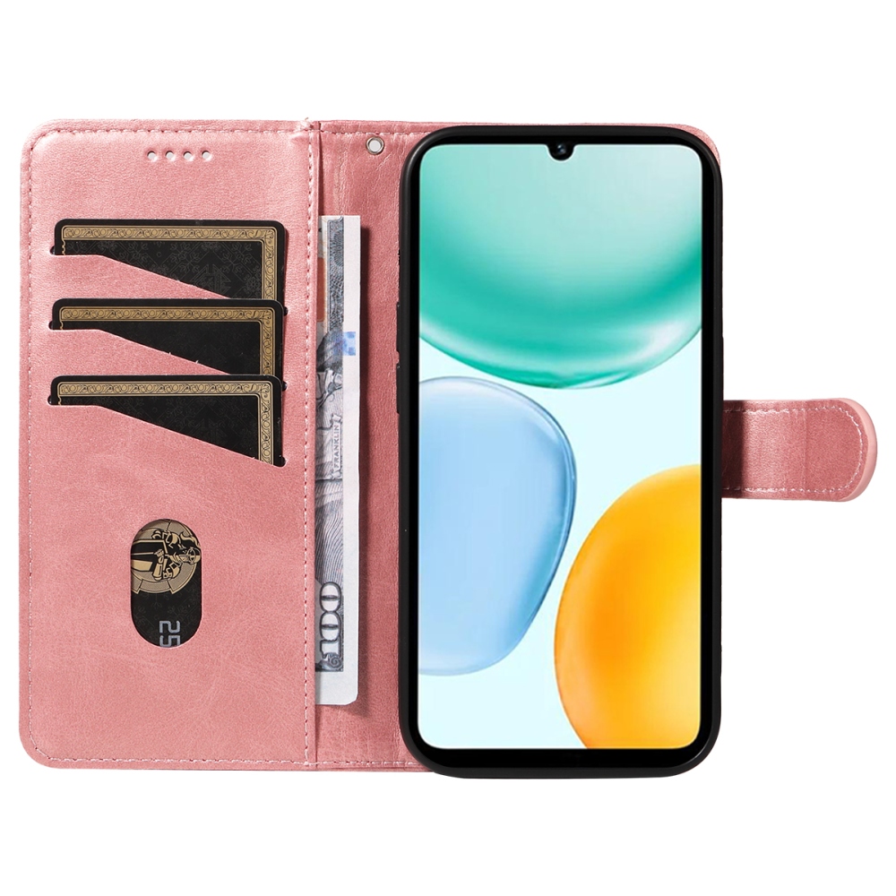 T-Shape knížkové pouzdro na Honor X5c Plus - růžovozlaté