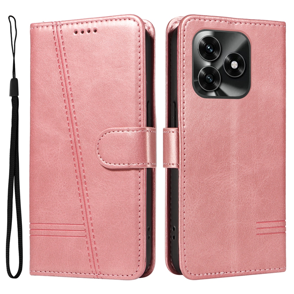 T-Shape knížkové pouzdro na Honor X5c Plus - růžovozlaté