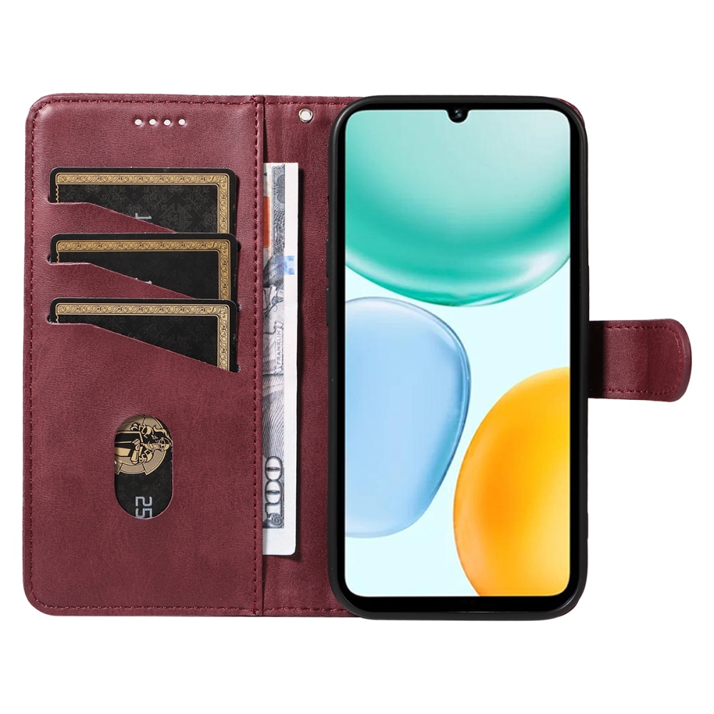 T-Shape knížkové pouzdro na Honor X5c Plus - vínové