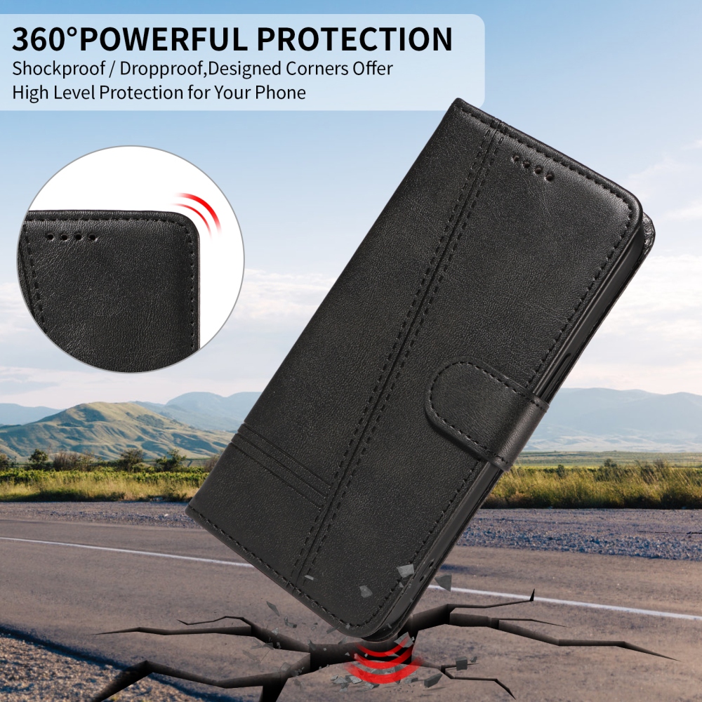 T-Shape knížkové pouzdro na Samsung Galaxy A57 5G - černé