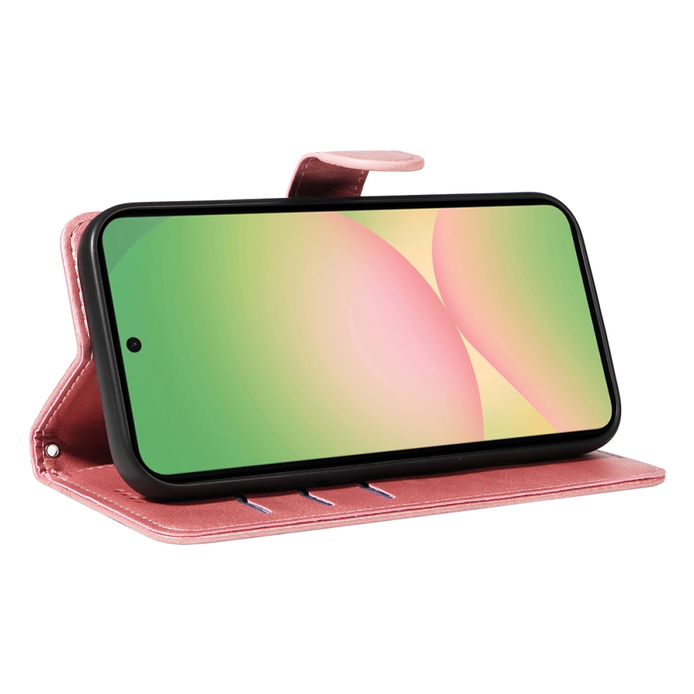 T-Shape knížkové pouzdro na Samsung Galaxy A57 5G - růžovozlaté