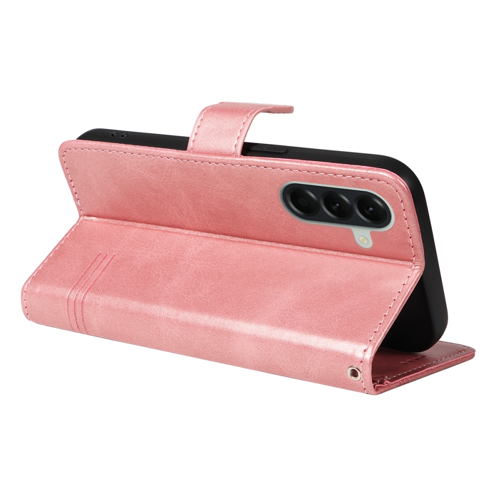 T-Shape knížkové pouzdro na Samsung Galaxy A57 5G - růžovozlaté