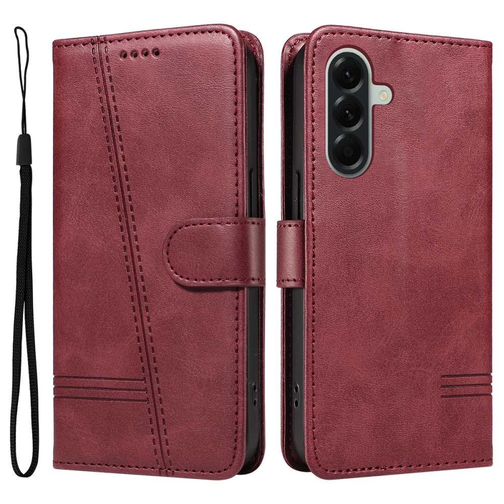 T-Shape knížkové pouzdro na Samsung Galaxy A57 5G - vínové