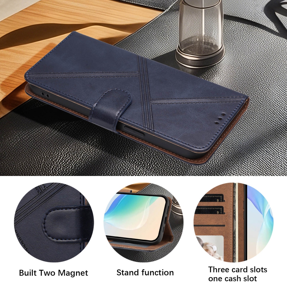T-Shape knížkové pouzdro na Xiaomi Redmi Note 17 Pro Max 5G - modré