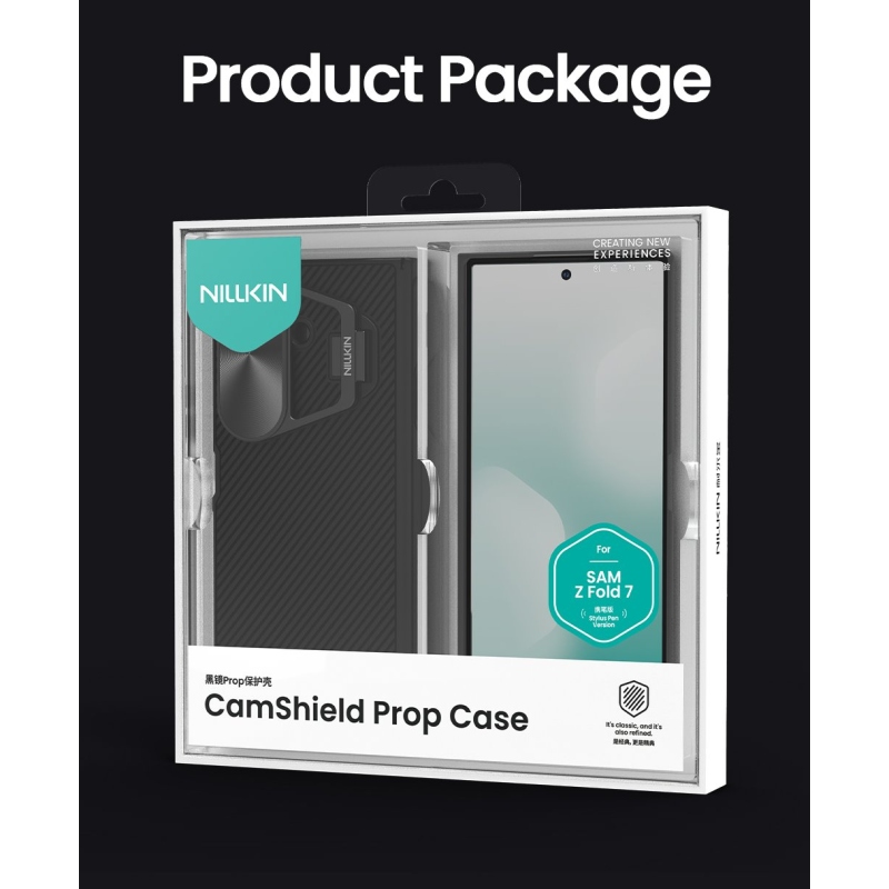 Nillkin CamShield Prop Pen Slot Zadní Kryt pro Samsung Galaxy Z Fold 7 Black