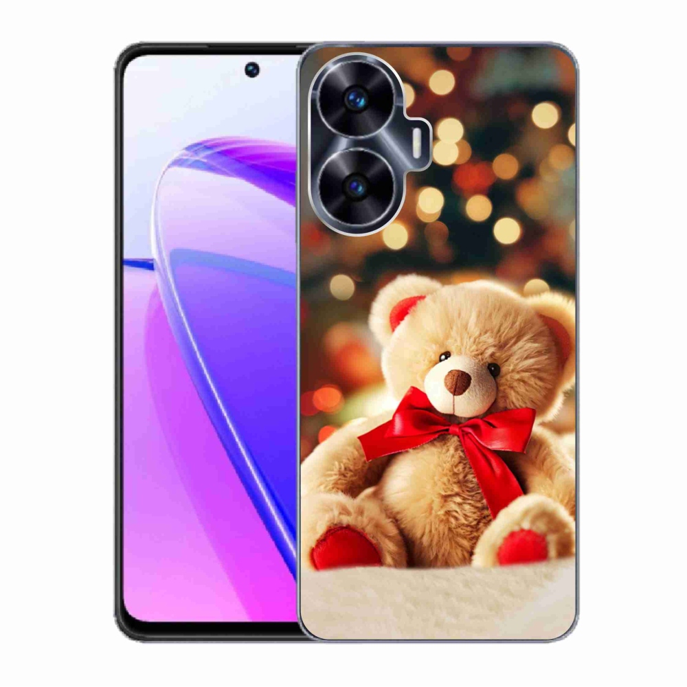 Gelový kryt mmCase na Realme C55 - plyšový medvídek
