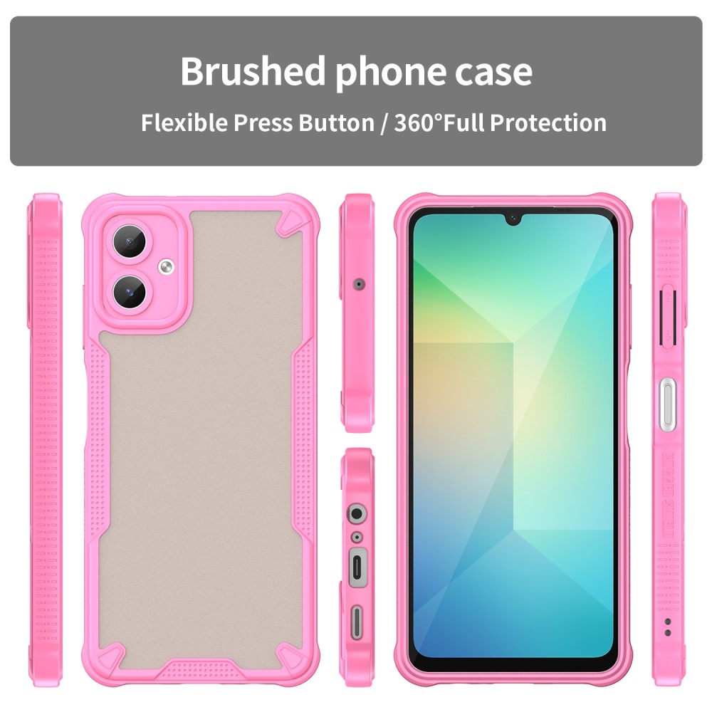 Frosted odolný kryt na Samsung Galaxy A06 4G - růžový