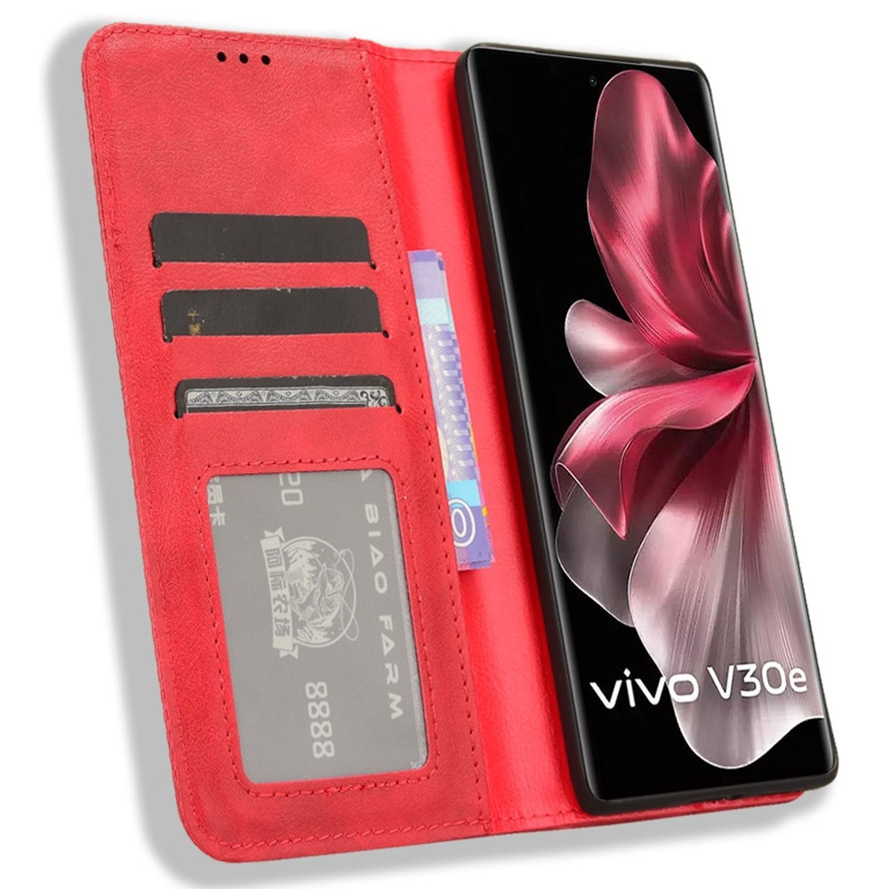 Multi knížkové pouzdro na Vivo V40 Lite 5G - červené