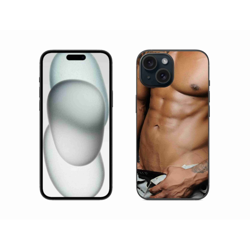 Gelový kryt mmCase na iPhone 15 - sexy muž