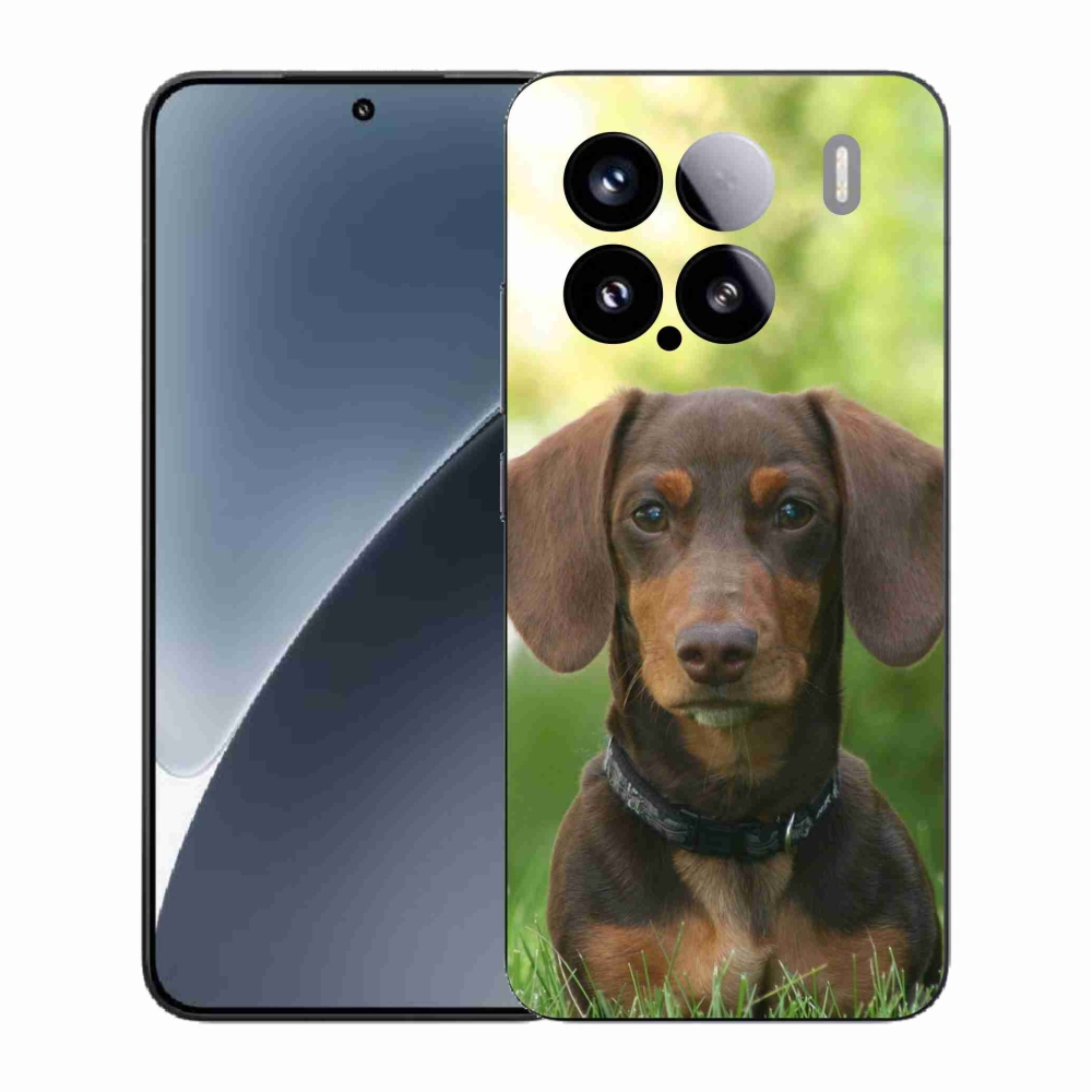 Gelový kryt mmCase na Xiaomi 15 - hnědý jezevčík