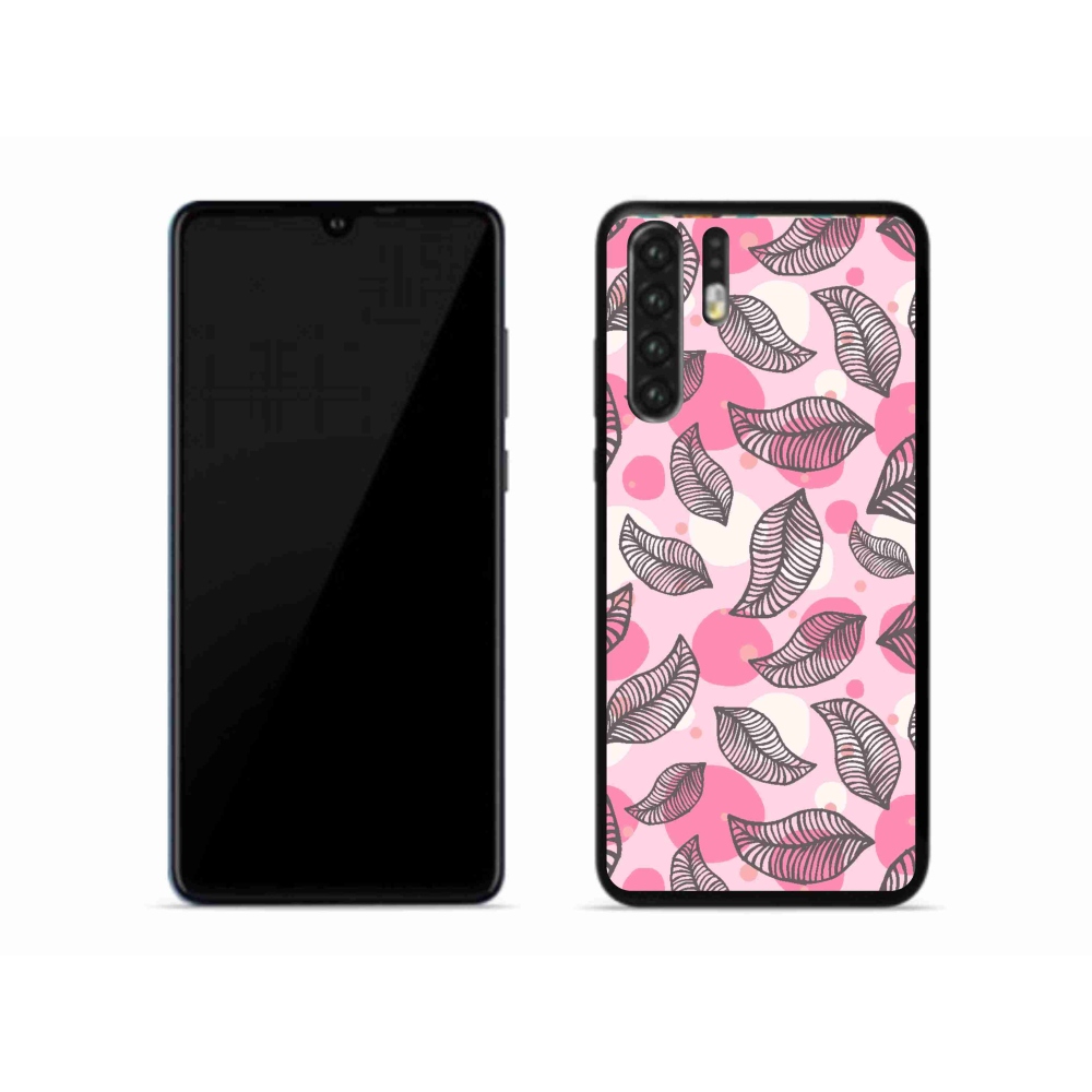 Gelový kryt mmCase na mobil Huawei P30 Pro - kreslené padající listy