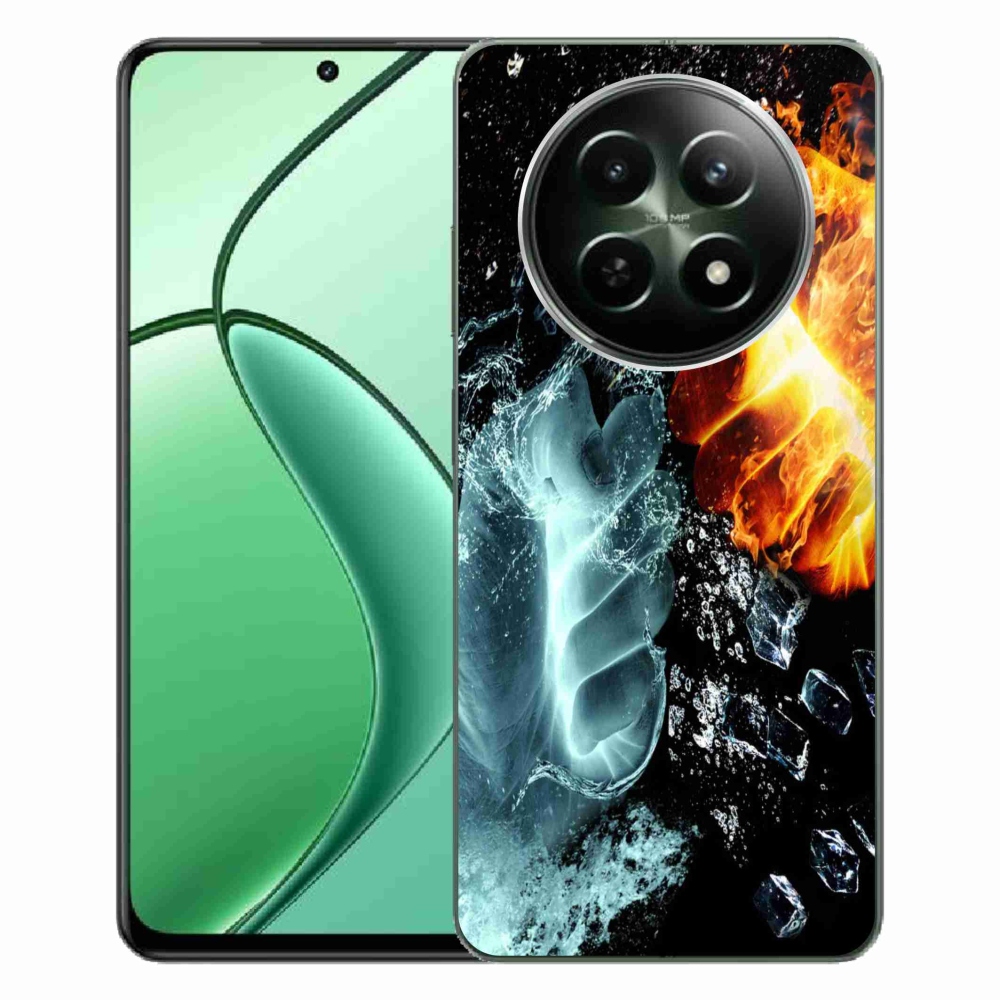 Gelový kryt mmCase na Realme 12 5G/12x 5G - voda a oheň