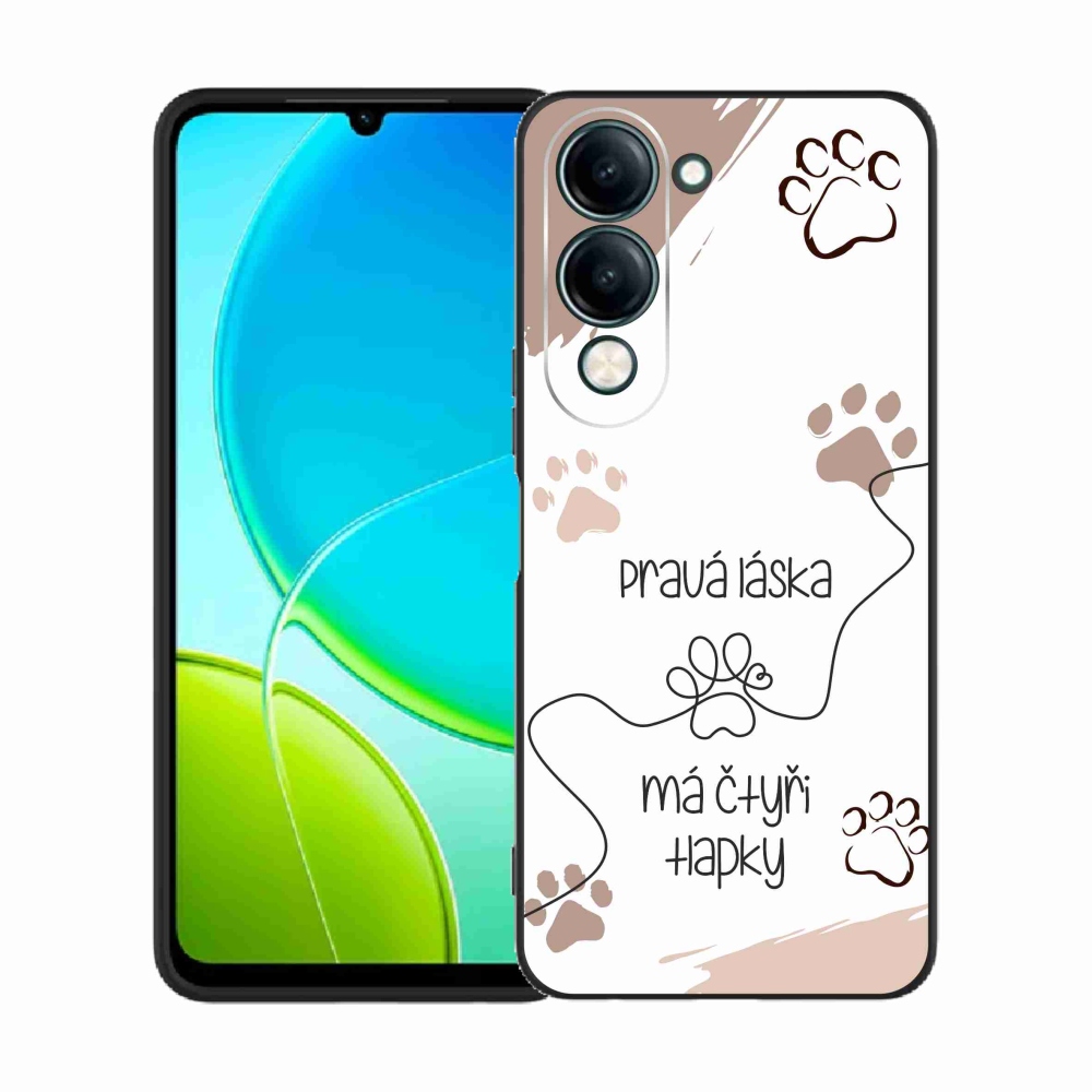 Gelový kryt mmCase na Vivo Y29s 5G - psí motiv 1 bílé pozadí
