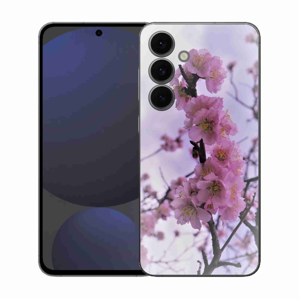 Gelový kryt mmCase na Samsung Galaxy S25 FE - květiny 7