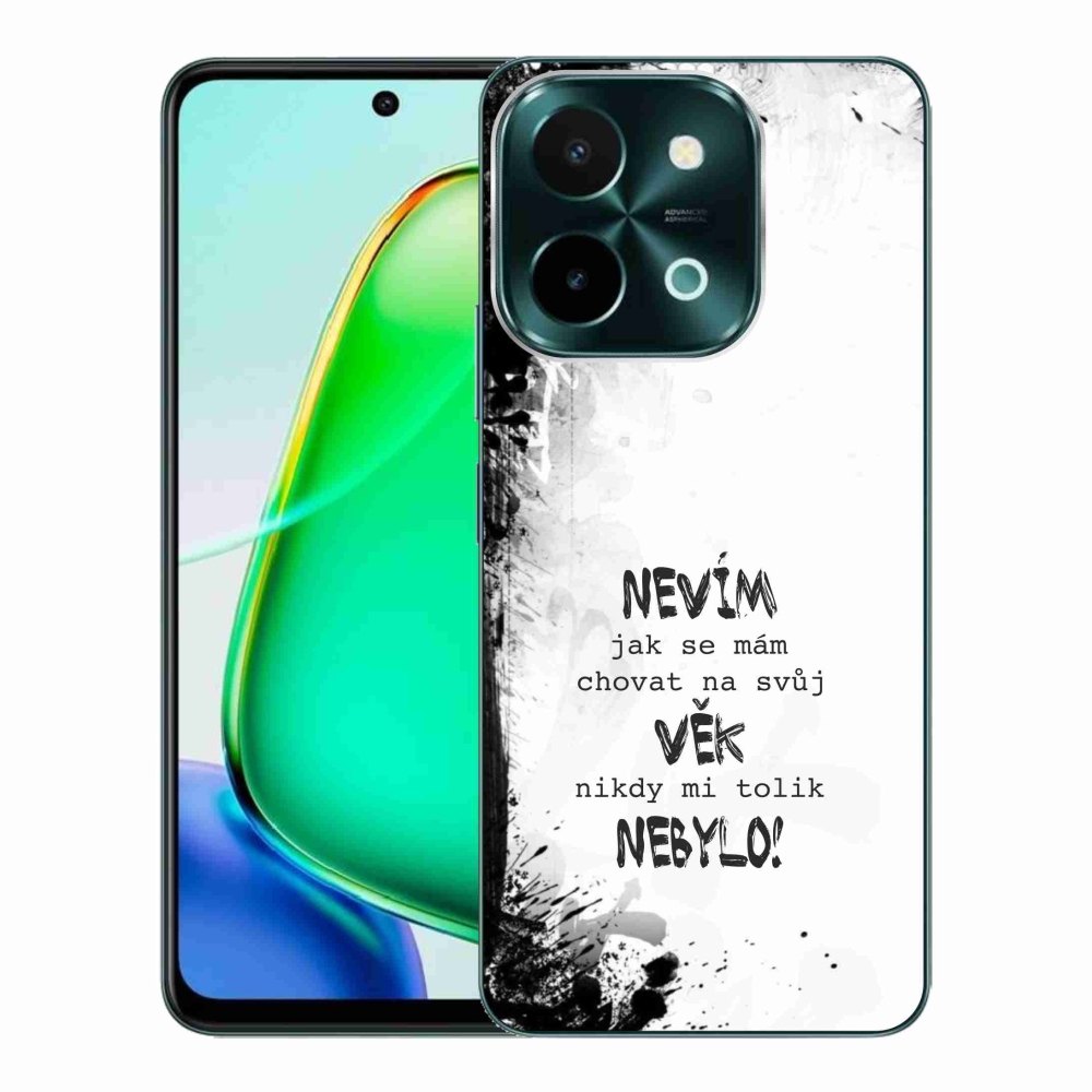 Gelový kryt mmCase na Vivo Y28 - vtipný text 14 bílé pozadí