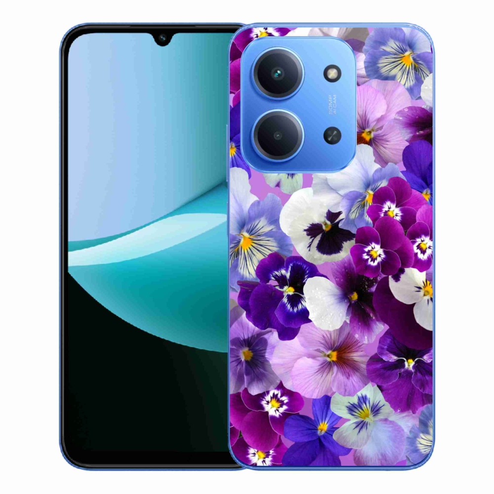 Gelový kryt mmCase na Xiaomi Redmi 15C 4G/5G (173mm) - květiny 9