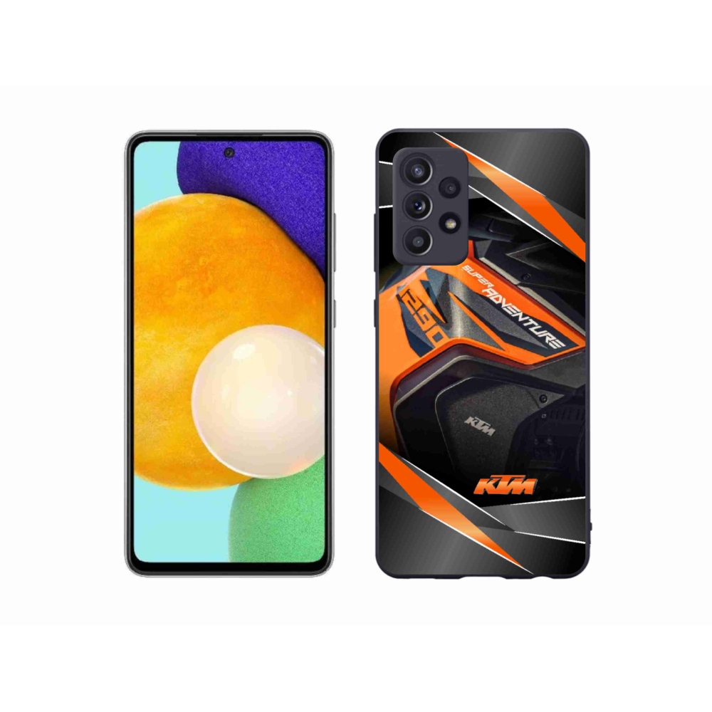 Gelový kryt mmCase na Samsung Galaxy A52s 5G - motorka ktm