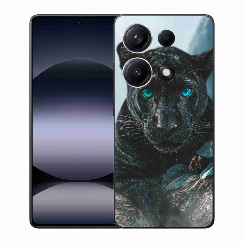 Gelový kryt mmCase na Xiaomi Redmi Note 14S - černý panter