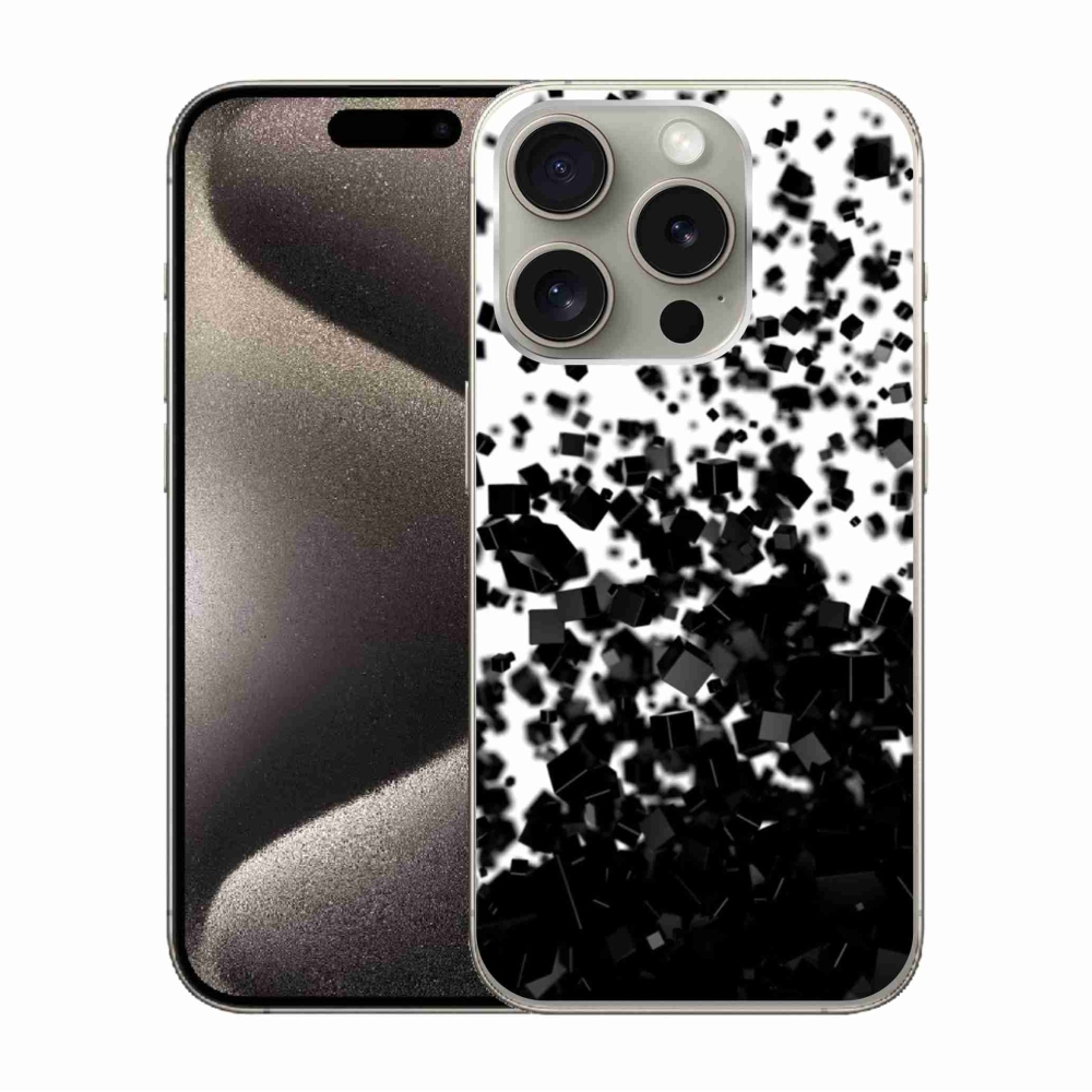 Gelový kryt mmCase na iPhone 15 Pro - abstraktní vzor 1