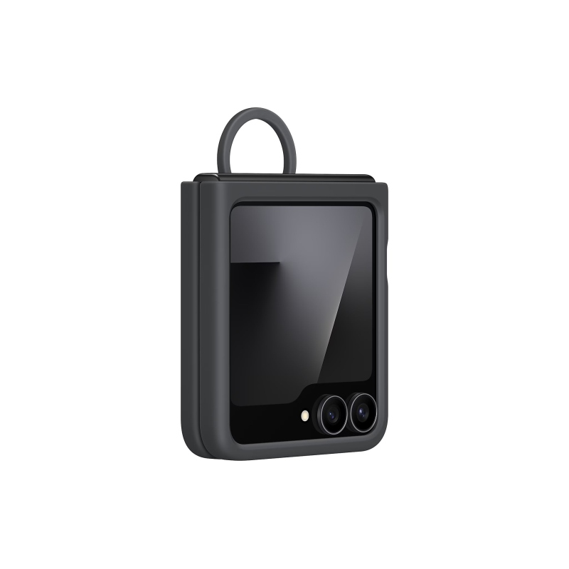 EF-PF741TBE Samsung Silikonový Kryt s Kroužkem pro Galaxy Z Flip 7 FE Black