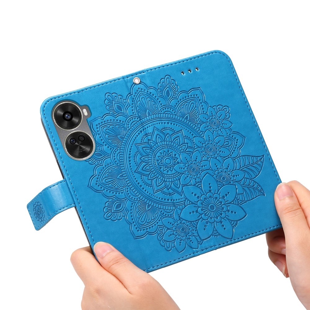 Mandala knížkové pouzdro na Huawei Nova 12 SE - modré