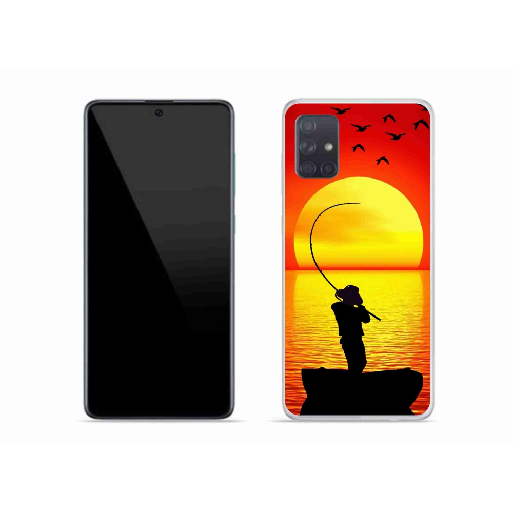Gelový kryt mmCase na Samsung Galaxy A51 - rybaření