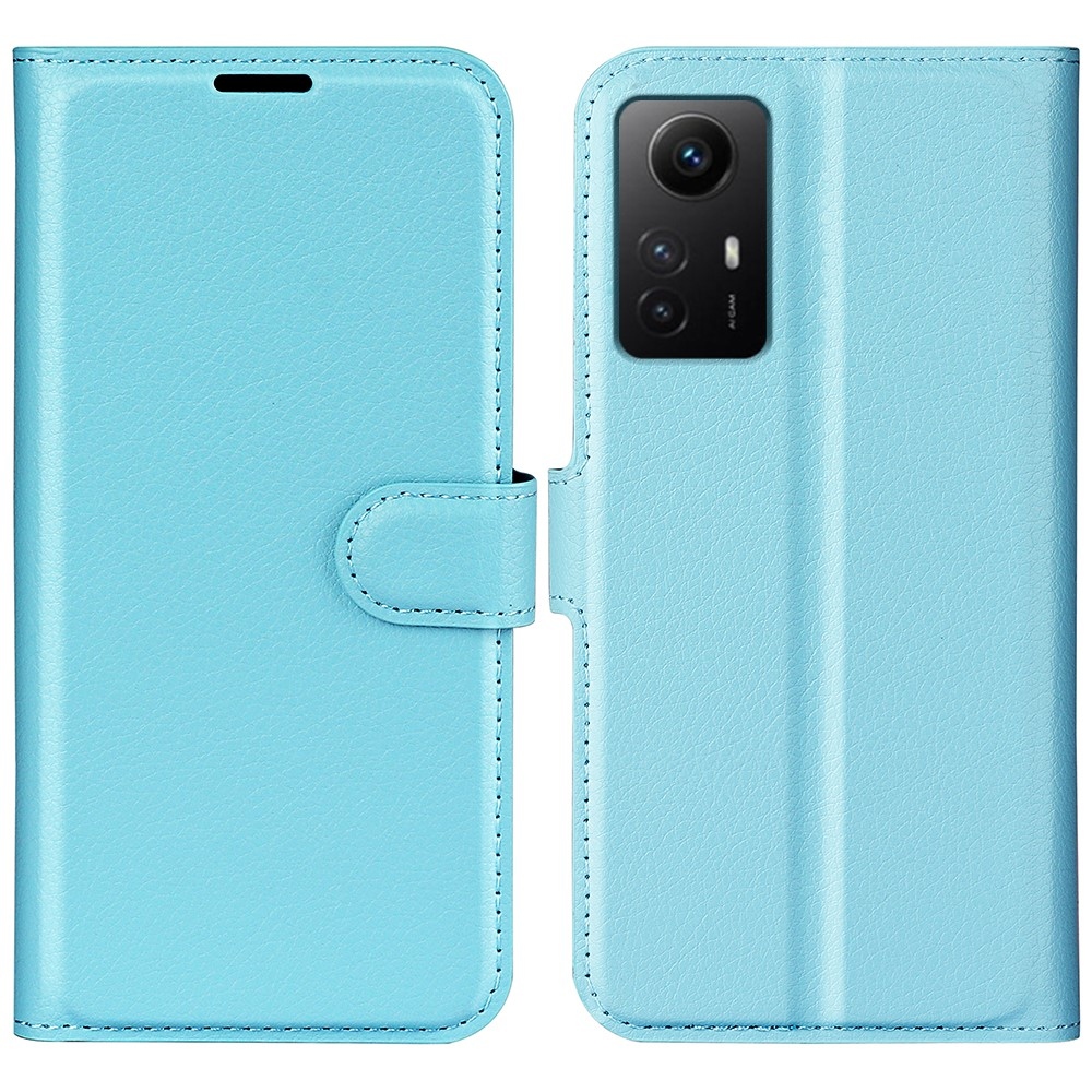 Litchi knížkové pouzdro na Xiaomi Redmi Note 12S - modré