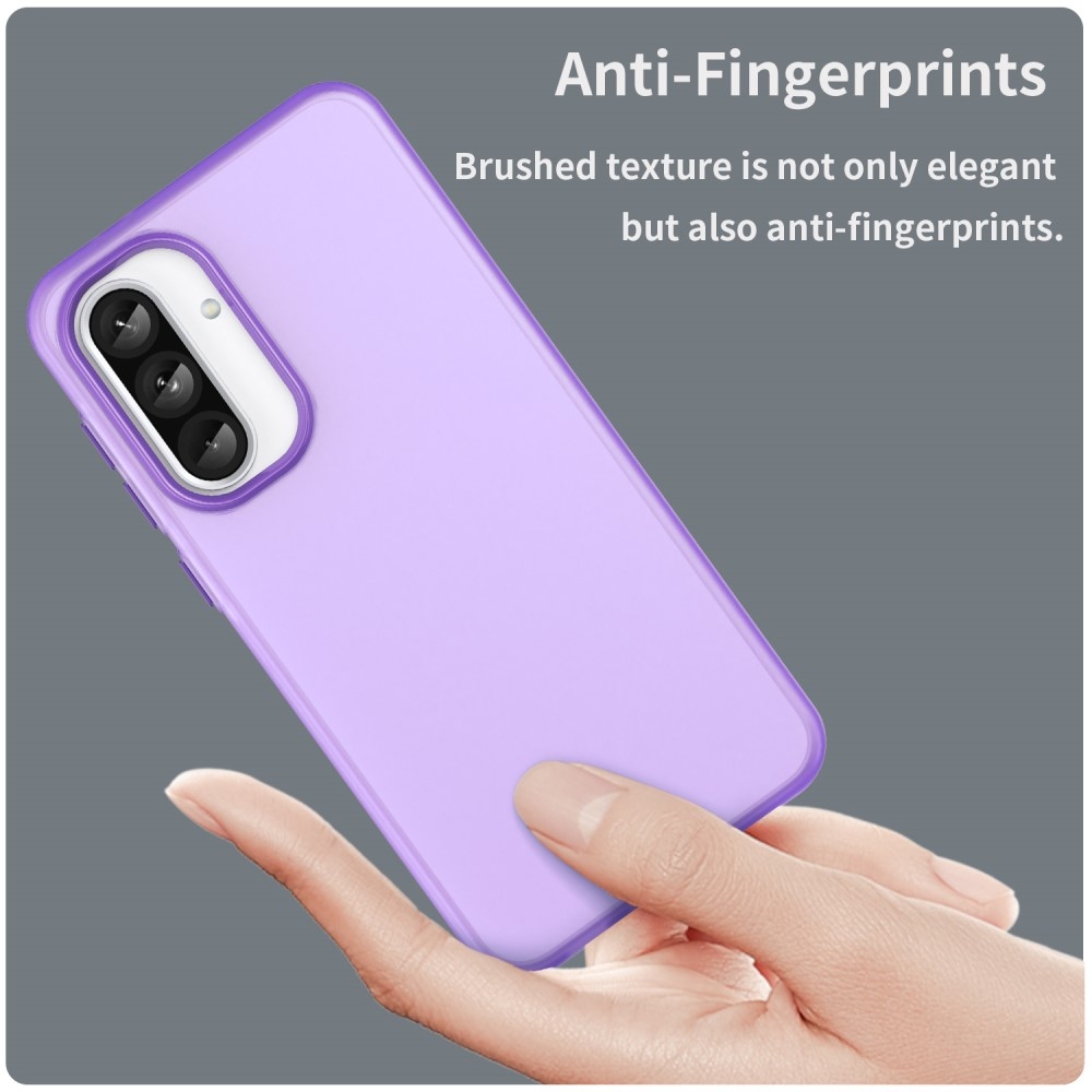 Candys matný gelový obal na Samsung Galaxy A36 5G/A56 5G - fialový