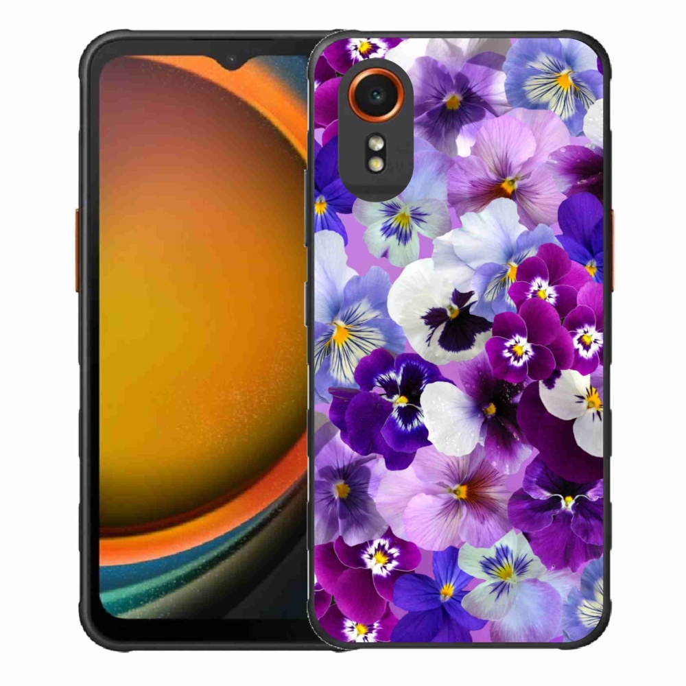 Gelový kryt mmCase na Samsung Galaxy Xcover 7 - květiny 9