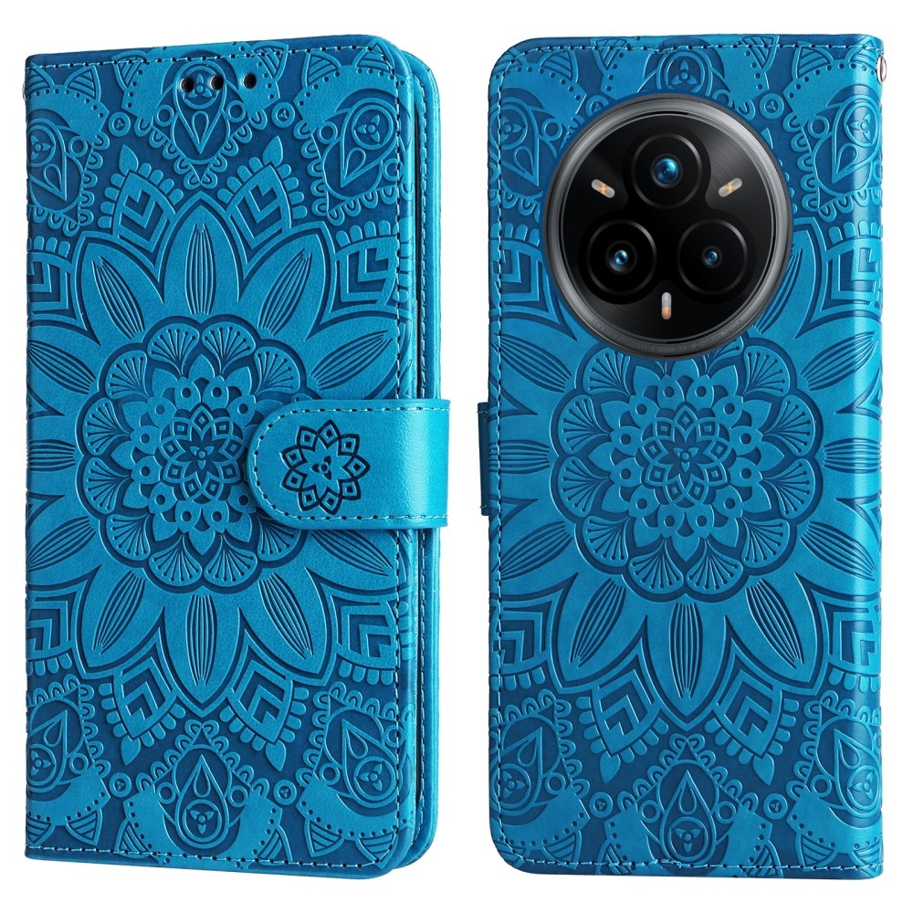 Sunflower knížkové pouzdro na Realme 14 Pro+ 5G - modré