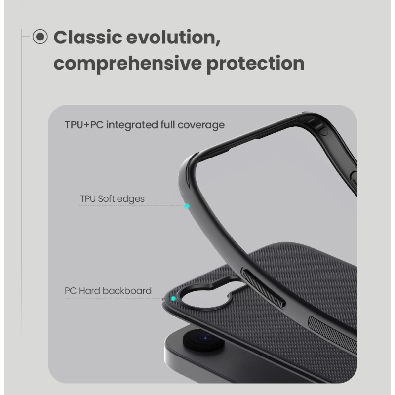 Nillkin Super Frosted PRO Zadní Kryt pro Apple iPhone 16e Black