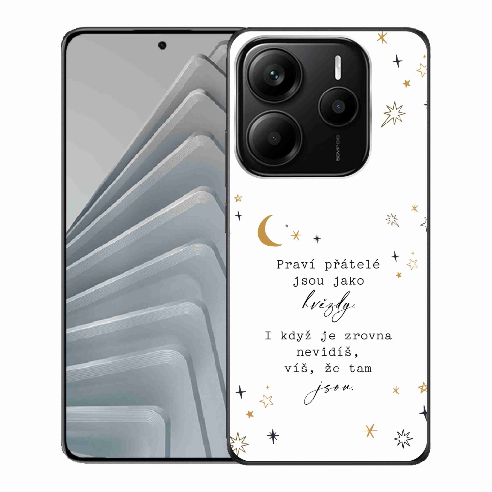 Gelový kryt mmCase na Xiaomi Redmi Note 14 5G - citát 6 bílé pozadí