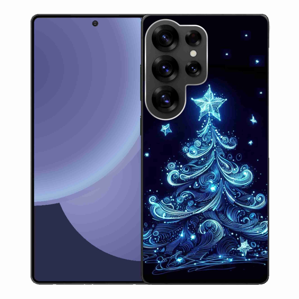 Gelový kryt mmCase na Samsung Galaxy S25 Ultra - neonový vánoční stromek 4